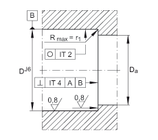 推力角接觸球軸承 ZKLF70155-2Z, 雙向，螺釘安裝，兩側(cè)間隙密封