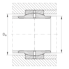 關(guān)節(jié)軸承 GE160-LO, 根據(jù) DIN ISO 12 240-1 標(biāo)準(zhǔn)，需維護(hù)